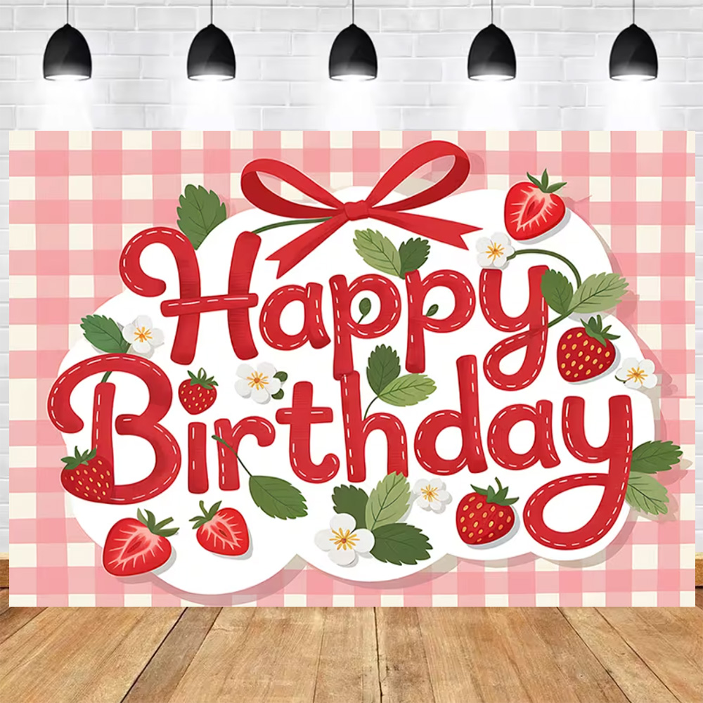 Sweet Strawberry Happy Birthda - Photography Cheat Sheet review and price