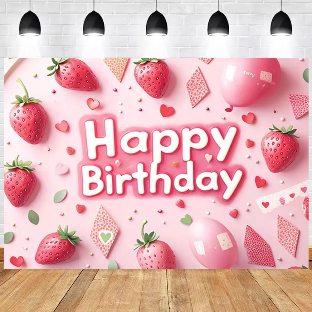 Sweet Strawberry Happy Birthda - Photography Cheat Sheet review and price