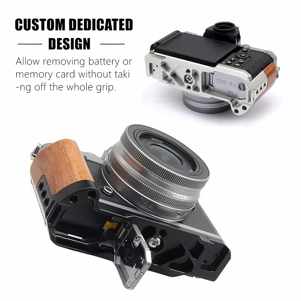 Handgrip, Wooden L-Shape Grip  - Camera Cold Shoe review and price