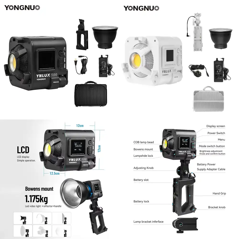 YONGNUO YNLUX100 100W 3200K-56 - Photography Videos Free review and price