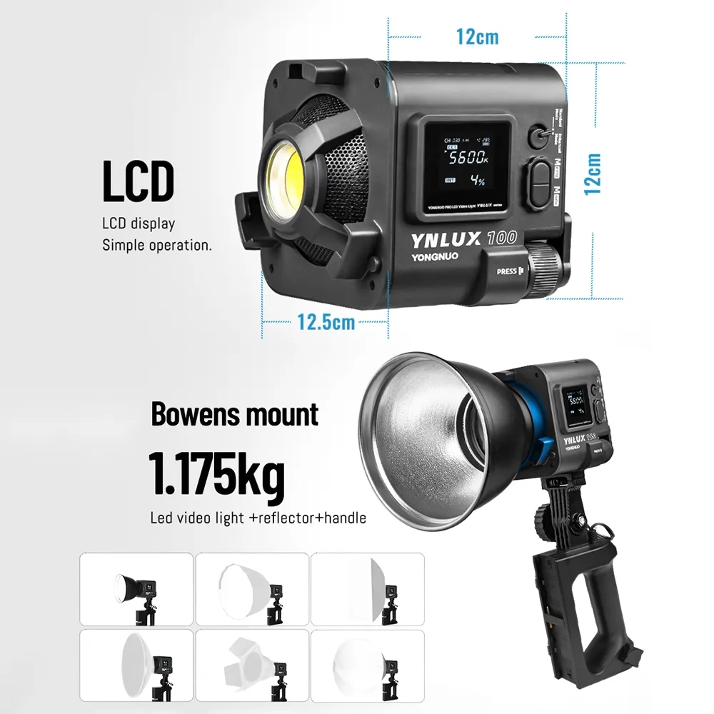 YONGNUO YNLUX100 100W 3200K-56 - Photography Videos Free review and price