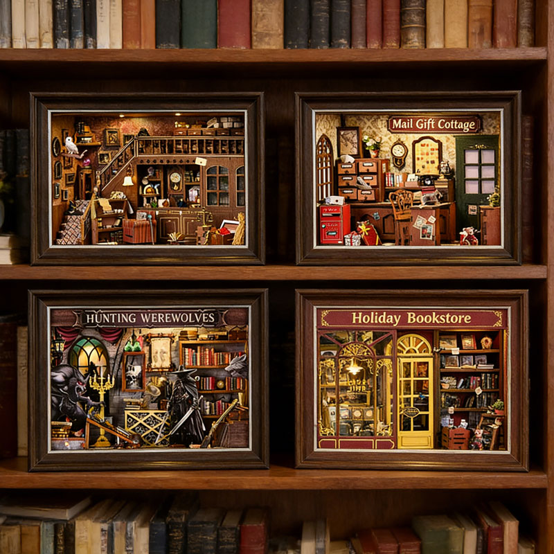 DIY 3D Wooden Book Nook Kit Mi - Photography Hacks review and price