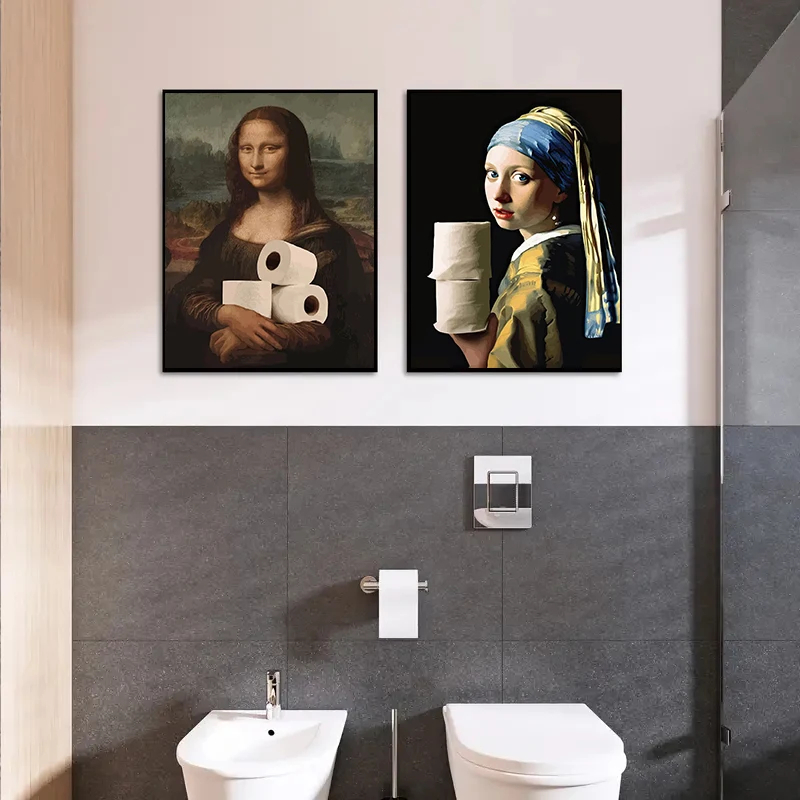 Funny Pinching Nose Mona Lisa  - Photography Duck review and price