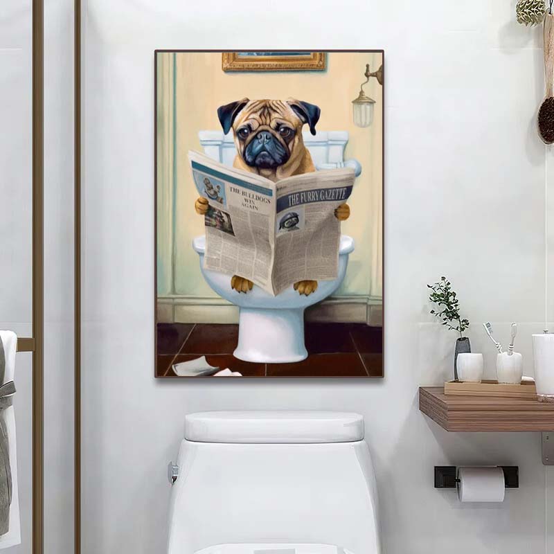 Bathroom Decor Colorful Animal - Photography Duck review and price
