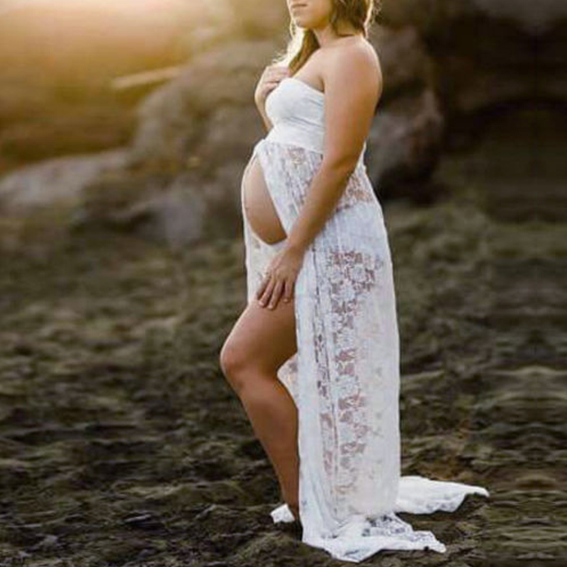 Long Maxi Gown Lace Maternity  - Photography Club review and price