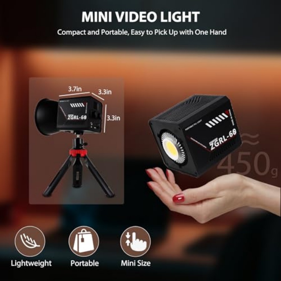 60W COB LED Video Light Handhe - Photography Videos Free review and price