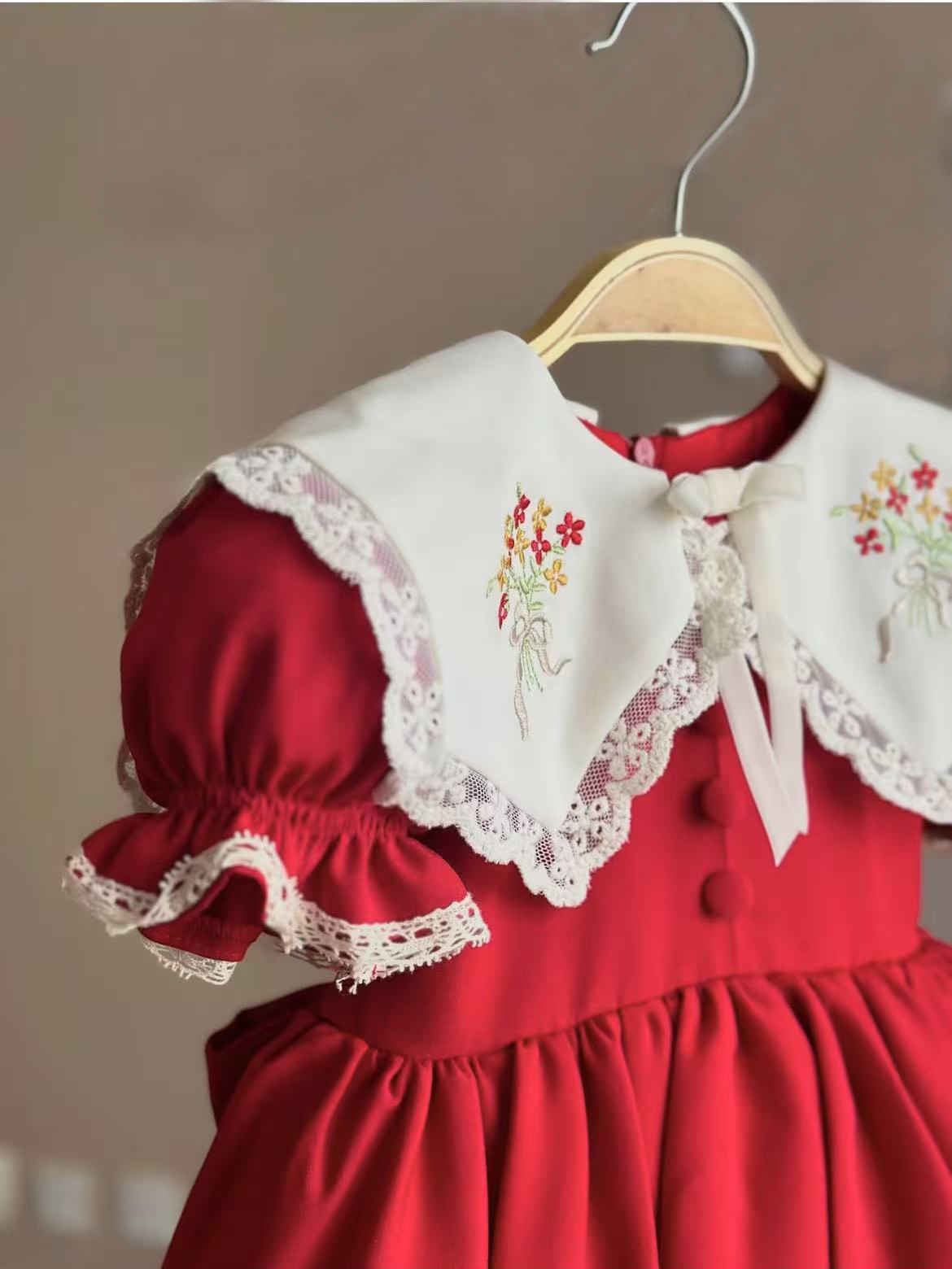 0-12Y Baby Girl Summer Red Emb - Photography Vintage Style review and price