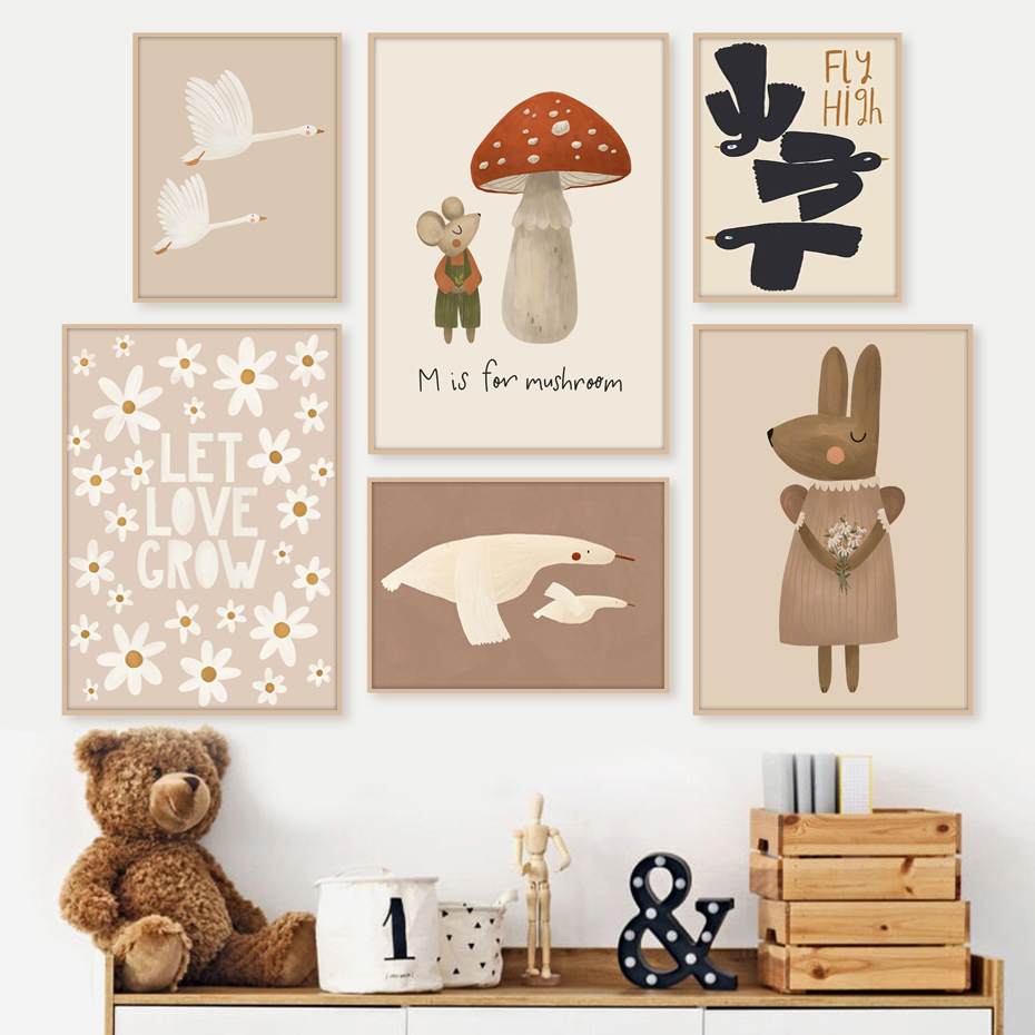 Boho Cartoon Rabbit Mouse Goos - Photography Duck review and price