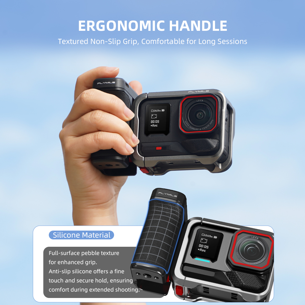 Flymile 50M Bluetooth Grip Han - Photography Grip Insta360 X5 review and price