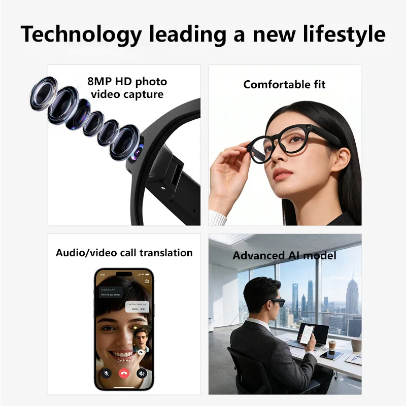 New 800W Pixel AI Smart Glasse - Photography Videos Free review and price