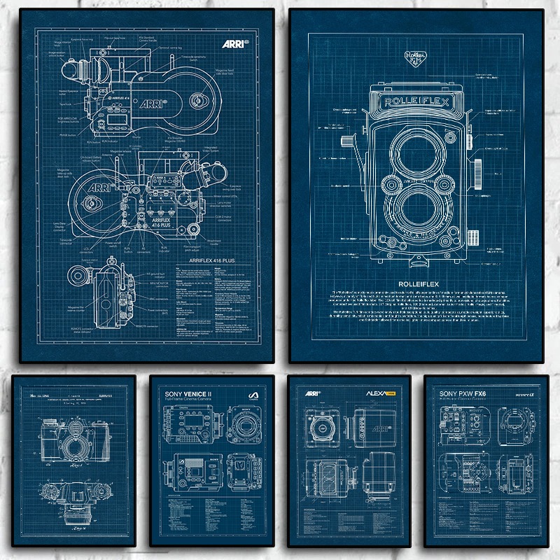 Vintage Leica Camera Blueprint - Photography Unit review and price