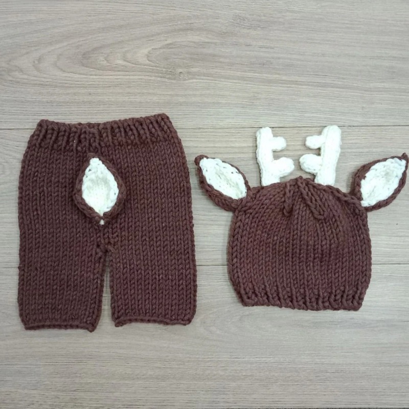 Handmade Knit Hat Pants Newbor - Photography Coffee review and price